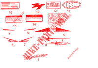 STICKERS voor Kymco AGILITY 50 RS NAKED 2 T EURO II