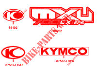 STICKERS voor Kymco MXU 700I EX EPS IRS 4T EURO II