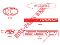 STICKERS voor Kymco AK550 4T EURO 4