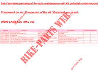 ONDERHOUDSPAKKET voor Kymco KYMCO UXV 700I SPORT EPS 4T EURO 4