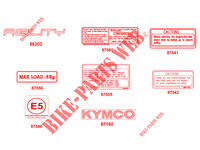 STICKERS voor Kymco AGILITY 50 12 4T EURO 4
