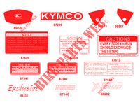 STICKERS voor Kymco XTOWN 125 I CBS EXCLUSIVE EURO 4