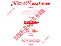 STICKERS voor Kymco DINK STREET 125 I 4T EURO III