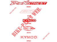 STICKERS voor Kymco DINK STREET 125 I ABS 4T EURO III