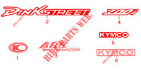 STICKERS voor Kymco DINK STREET 300 I ABS EURO III 