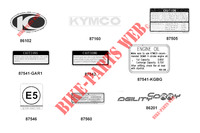 STICKERS voor Kymco AGILITY 50i CARRY E5