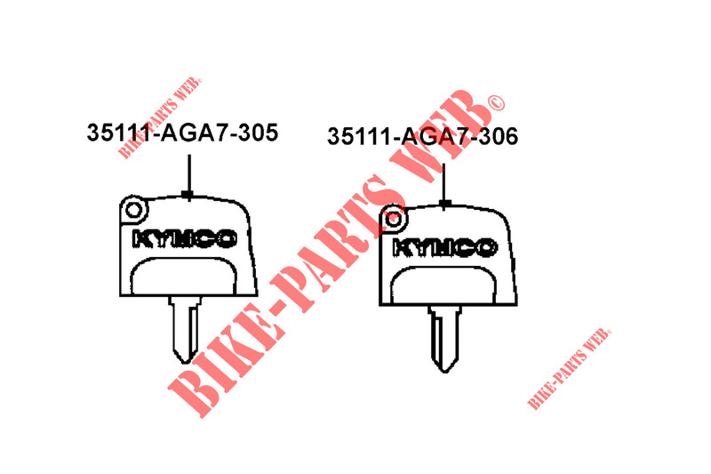 HOOFDSLEUTEL voor Kymco MXU 700 I EPS ABS 4T T3B