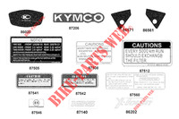 STICKERS voor Kymco XTOWN 125 I CBS EURO 5