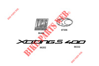 STICKERS voor Kymco XCITING S 400i TCS 4T EURO 5