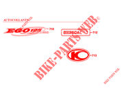 STICKERS voor Kymco EGO 125 4T EURO I