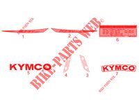 STICKERS voor Kymco K-PW 125 4T EURO III