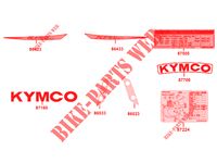 STICKERS voor Kymco K-PW 50 4T EURO II