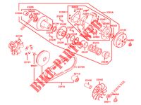 KOPPELING / VARIO AANDRIJVING voor Kymco K-XCT 125 I ABS 4T EURO III