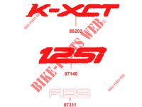 STICKERS voor Kymco K-XCT 125 I ABS 4T EURO III