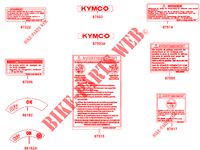 WAARSCHUWING LABEL voor Kymco MAXXER 300 US 4T EURO II