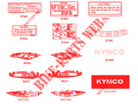 STICKERS voor Kymco AGILITY 50 FR 2T EURO II