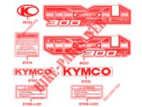 STICKERS voor Kymco MXU 300 R 4T EURO II