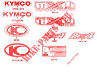 STICKERS voor Kymco MXU 400 2X4 - 4X4 4T EURO II