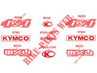 STICKERS voor Kymco MXU 500 2X4    4X4 4T EURO II