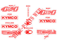 STICKERS voor Kymco MXU 500 IRS 4X4 4T EURO II