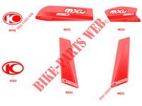 STICKERS voor Kymco MXU 550 I IRS 4X4 INJECTION 4T EURO II